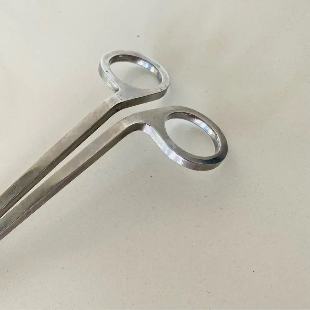 ANTHROPOLOGIE Stainless Steel Silver Grey Wick Trimmer Candle Care Scissors